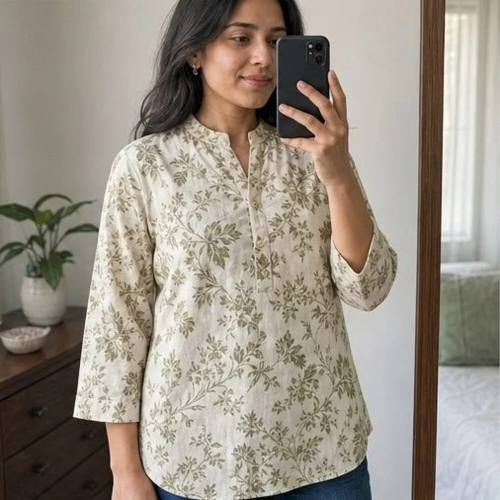 Blush Pleated Blouse